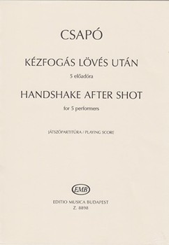Handshake after shot for 5 performers