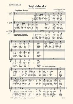 Tancdal / Regi dalocska (SATB; SMA)
