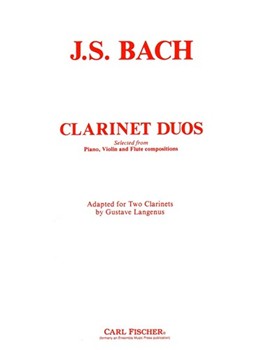 Clarinet Duos by Bach Johann Sebastian - Langenus Gustave - for Clarinet Duet