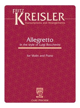 Allegretto in the style of Boccherini by Kreisler Fritz for