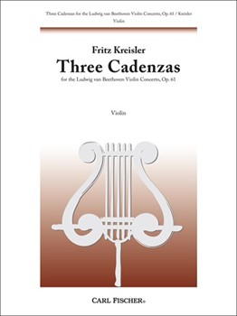 Cadenzas (3) For Concerto In D Maj Opus 61 by Kreisler Fritz for Violin Sol ((beethoven))