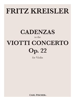 Cadenzas to Viotti's Violin Concerto No. 22 by Kreisler Fritz for