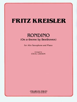 Rondino On A Theme Of Beethoven by Kreisler Fritz - Leeson Cecil - for Alto Saxophone S