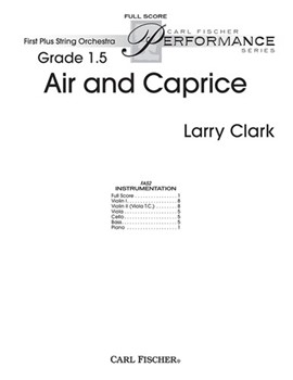 Air & Caprice by Clark Larry for Full Score