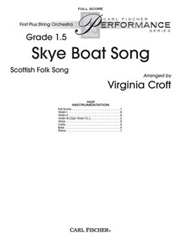 Skye Boat Song by Scottish Folk Song - Croft Virginia - for Full Score