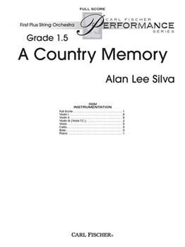 Country Memory by Silva Alan Lee for Full Score