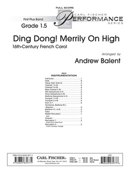 Ding Dong Merrily On High by Anonymous - Balent Andrew - for Full Score