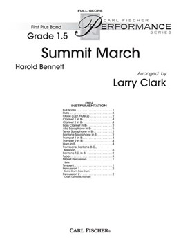 Summit March by Bennett Harold - Clark Larry - for Full Score