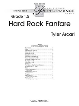 Hard Rock Fanfare by Arcari Tyler for Full Score