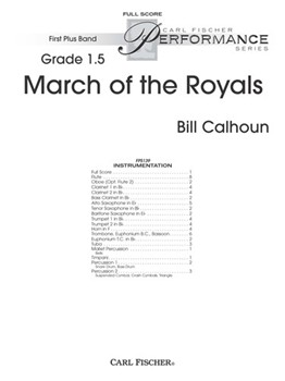 March of the Royals by Calhoun Bill for Full Score