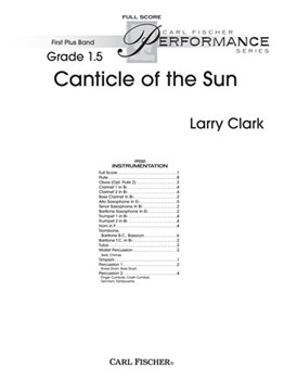 Canticle Of The Sun by Clark Larry for Full Score