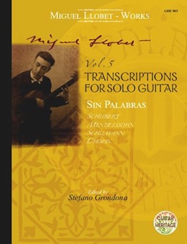 Transcriptions for Solo Guitar Sin palabras