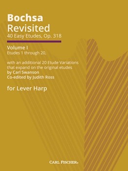 40 Easy Etudes Op. 318 Volume 1 by Bochsa Robert Nicolas-Charles for Lever Harp