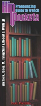 Pronouncing Guide To French by French - Hip Pockets - M. Irving Smit Robe for Vocal Text