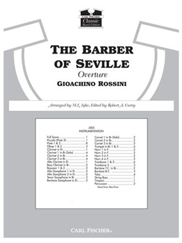 Barber Of Seville Overture by Rossini Gioachino - Lake and Curry - for Full Score