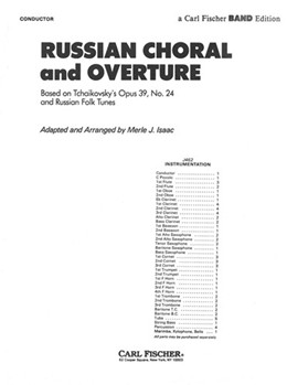 Russian Chorale & Overture Opus 39 by Tchaikovsky Pyotr Ilyich - Isaac - for Condensed Score