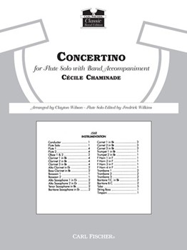 Concertino Opus 107 by Chaminade Cecile - Wilson C - for Condensed Score