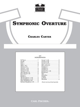 Symphonic Overture by Carter Charles for Full Score