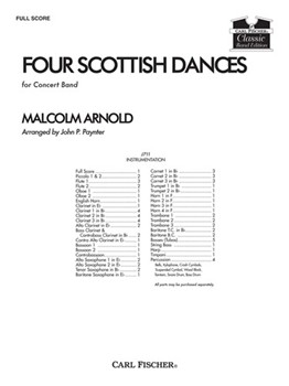 4 Scottish Dances by Arnold Malcolm - Paynter John P - for Full Score