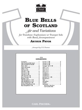 Blue Bells Of Scotland by Pryor Arthur - Pearson E M - for Conductor Score