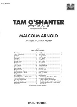 Tam O'shanter by Arnold Malcolm - Paynter John P - for Full Score