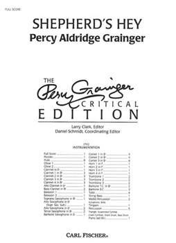 Shepherd's Hey by Grainger Percy Aldridge - Timothy Topolewski - for Full Score