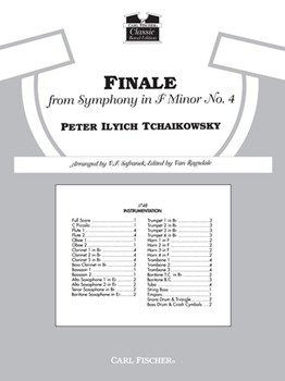 Finale From Symphony #4 by Tchaikovsky Pyotr Ilyich - Safranek / ragsdale - for Full Score