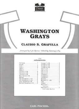 Washington Grays by Grafulla Claudio S - Reeves / Fry - for Full Score