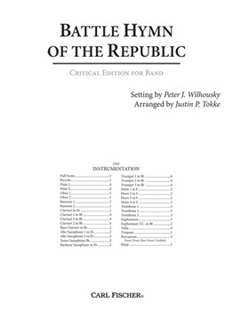 Battle Hymn of the Republic by Steffe William - Wilhousky Peter J - for Full Score (Critical Edition for Band)