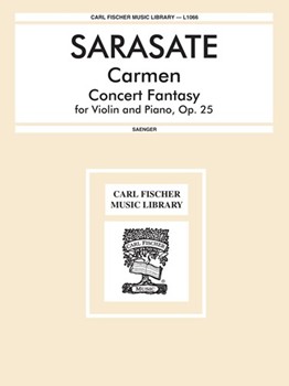 Carmen-Fantasie De Concert Opus 25 by Sarasate Pablo de for Violin and Piano