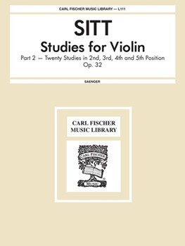 Studies For The Violin Opus 32 # 2 by Sitt Hans for Violin Method (Book 2)