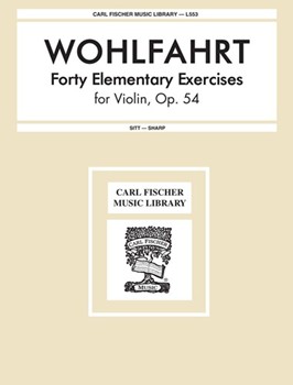 40 Elementary Exercises Opus 54 by Wohlfahrt Franz - Sitt / Sharp Op 54 - for Violin Method