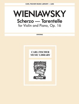 Scherzo Tarentelle Opus 16 by Wieniawski Henri for Violin and Piano