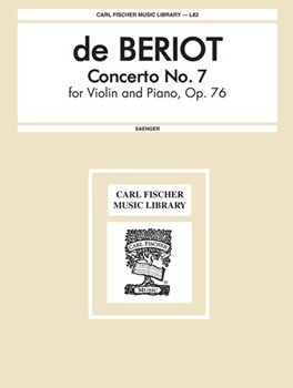 Concerto #7 Opus 76 by de Beriot Charles-Auguste - Saenger Gustav - for Violin and Piano