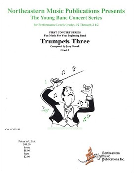 Trumpets Three by Nowak Jerry for Concert Band