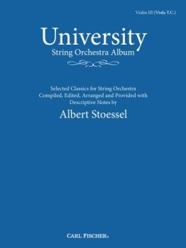 Carl Fischer various Stoessel A  University String Orchestra Album - 3rd Violin