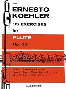 35 Exercises For Flute Opus 33 by Kohler Ernesto for Flute Method (Book 2)