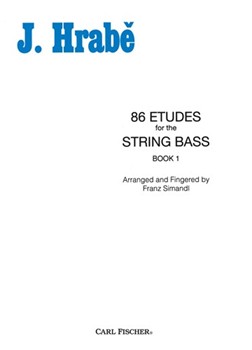 86 Etudes For String Bass Book 1 by Hrabe Josef - Simandl - for String Bass Method