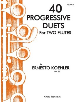 40 Progressive Duets for Two Flutes by Koehler Ernesto for