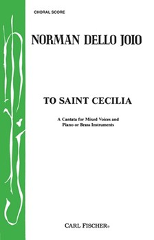 To Saint Cecilia by Dello Joio Norman John Dryden for SATB