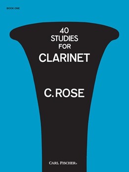 40 Studies For Clarinet Bk 1 by Rose Cyrille for Clarinet Method (Book 1)