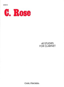 40 Studies For Clarinet Bk 2 by Rose Cyrille - Cyrille Rose - for Clarinet Method (Book 2)