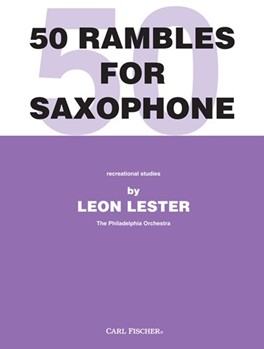 50 Rambles For Saxophone by Lester Leon for Saxophone Solo C