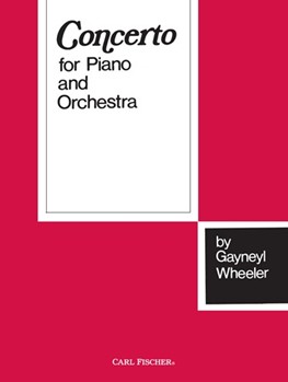 Concerto For Piano & Orchestra by Wheeler for 2 Piano 4 Hands