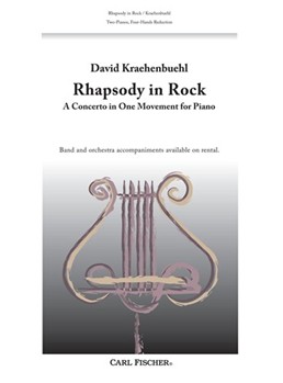 Rhapsody In Rock by Kraehenbuehl David for 2 Piano 4 Hands