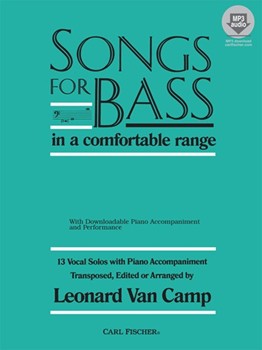 Songs For Bass In A Comfortable Range by Cesar Franck Franz - Van Camp Leonard - Book/CD for Low Voice