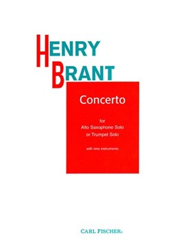 Concerto for Alto Saxophone Solo or Trumpet Solo by Brant Henry for