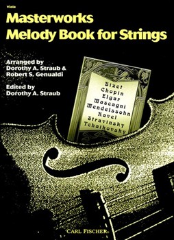 Masterworks Melody Book For Strings by Stravinsky Igor - Straub and Genualdi - for Viola