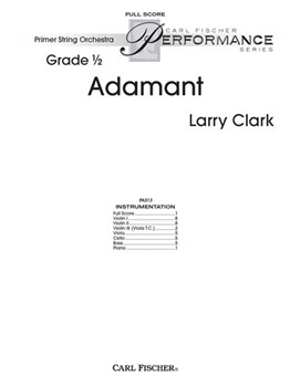 Adamant by Clark Larry for Full Score