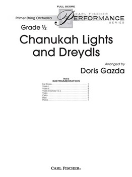 Chanukah Lights and Dreydls by Gazda Doris for